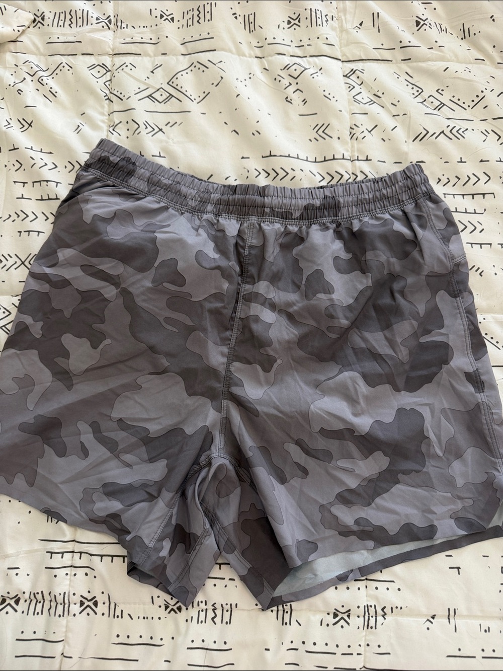 Men's Gray Camo All in Motion Shorts